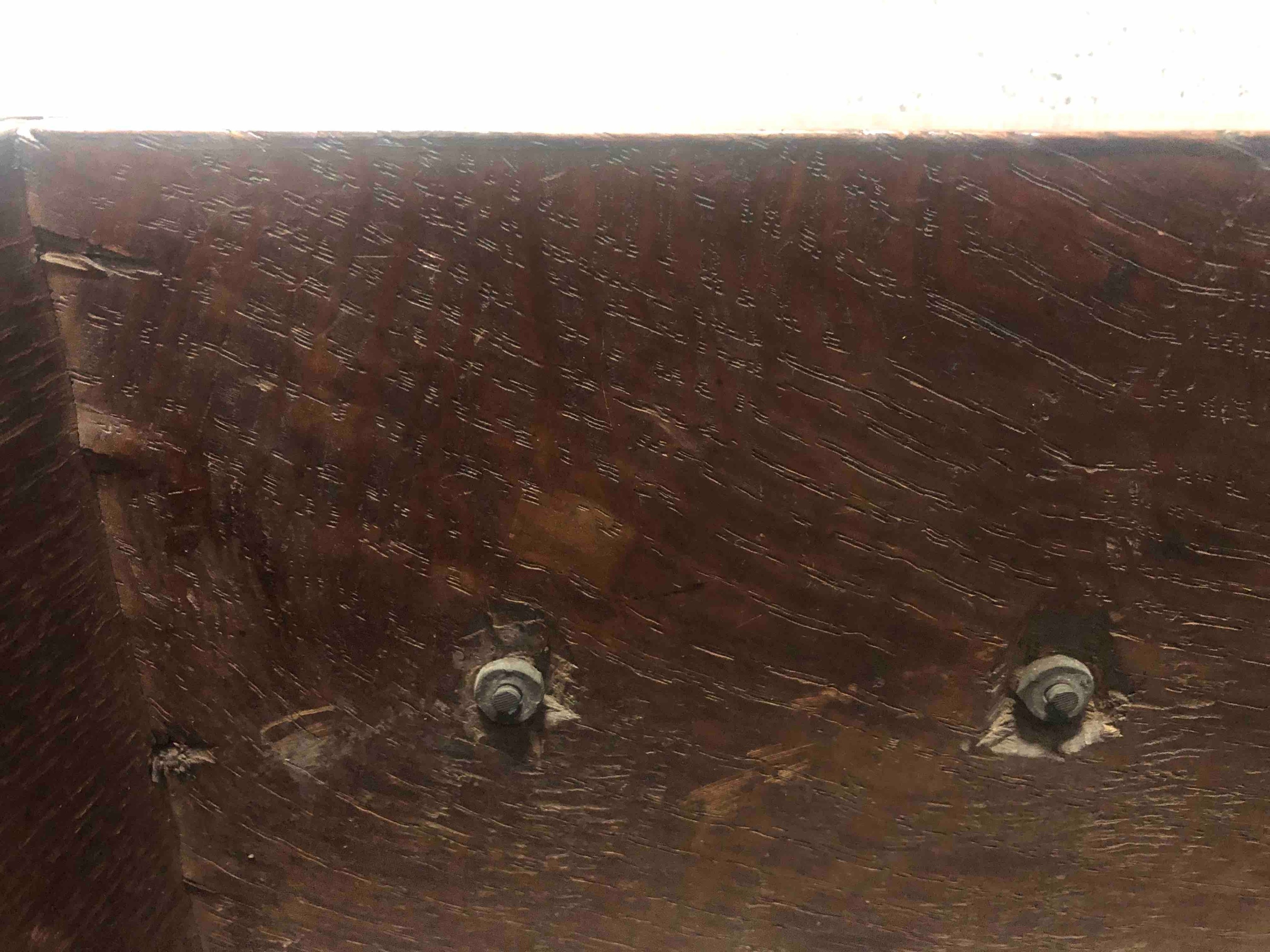 Dresser, 18th century oak and mahogany crossbanded, probably still with it's original locks and - Image 8 of 9