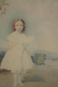 Kenneth Macleay RSA. Watercolour portrait. Signed and dated 1871 bottom right. A label on the back
