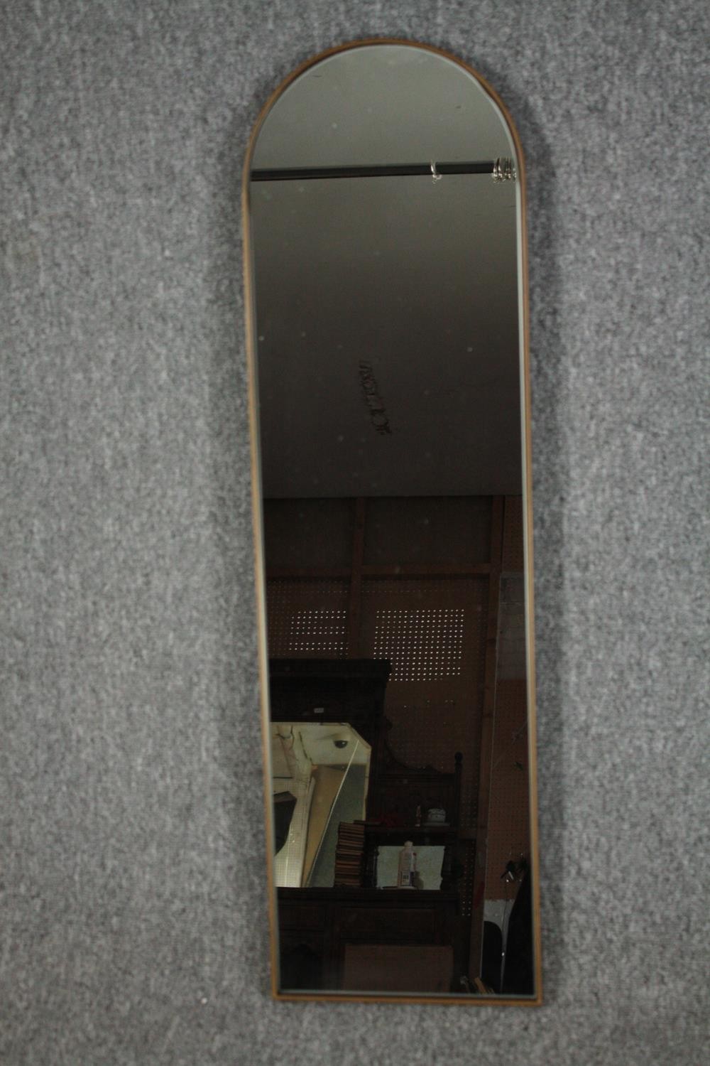 A triptych mirror and a contemporary arched mirror. H.100 W.29cm. (largest) - Image 2 of 7