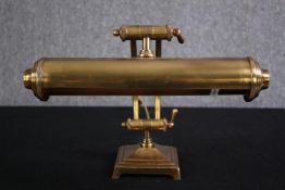 A modern brass desk lamp in the vintage style. H.34 W.37cm.
