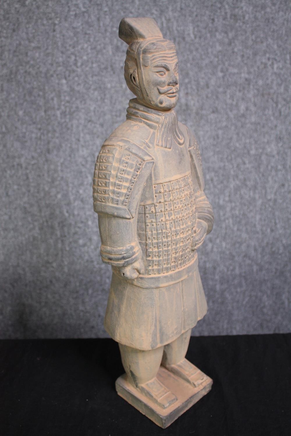 Terracotta army. Two figures. H.48cm. (each) - Image 4 of 5