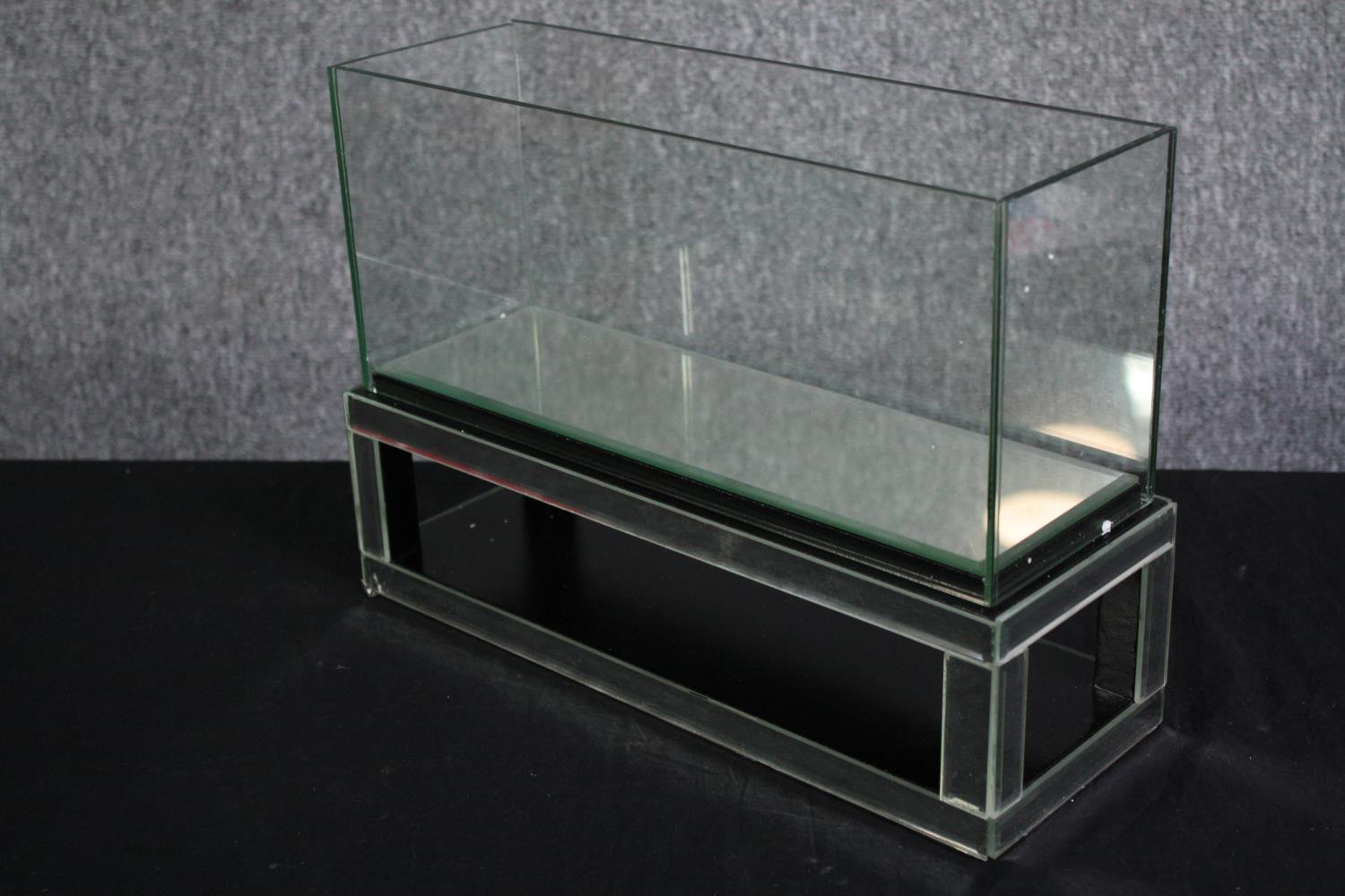 A glass display box or terrarium. H.25 W.36 D.13cm. - Image 3 of 3