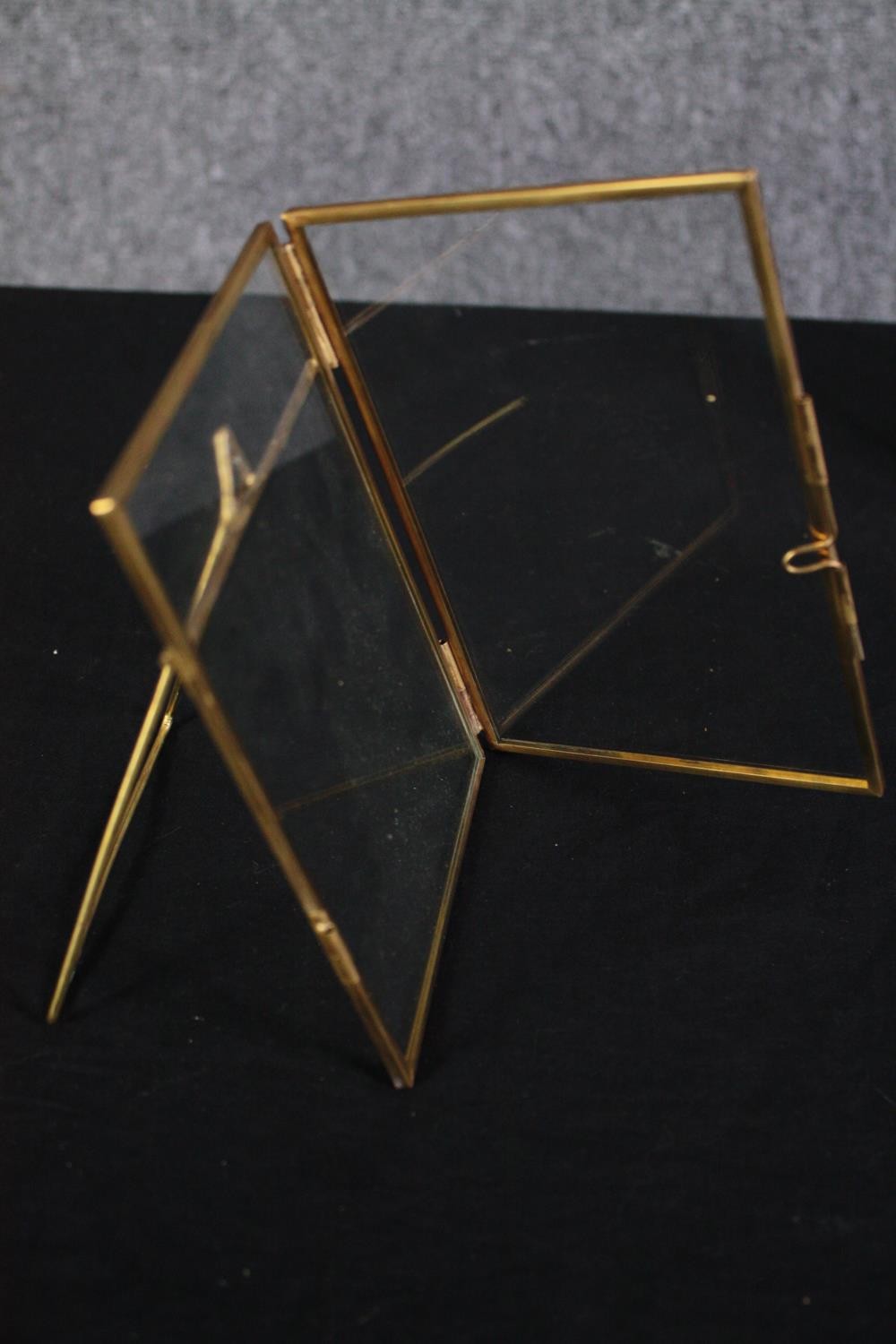 Six gold metal easel picture frames. H16 W.11cm. (each) - Image 4 of 5