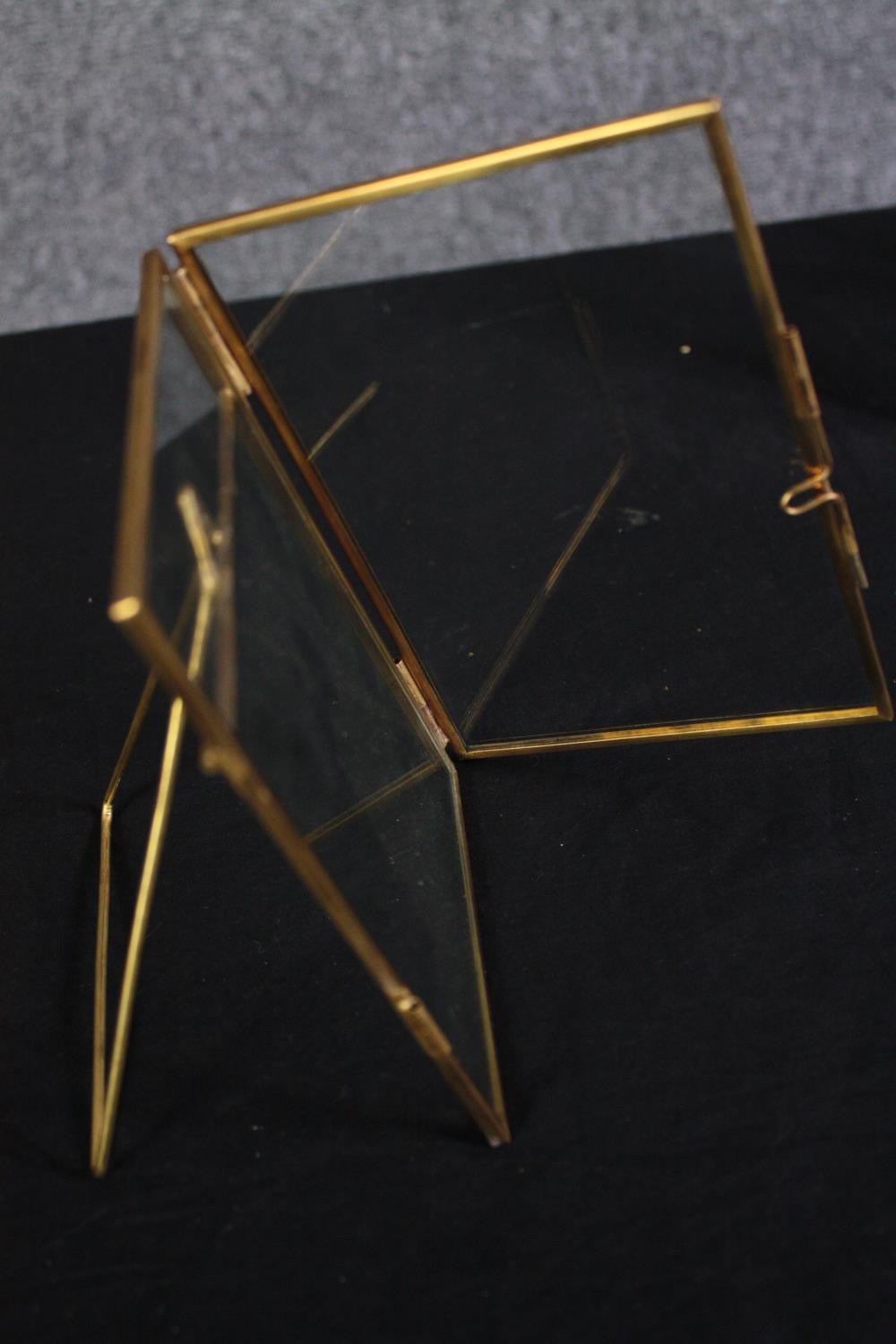 Six gold metal easel picture frames. H16 W.11cm. (each) - Image 5 of 5