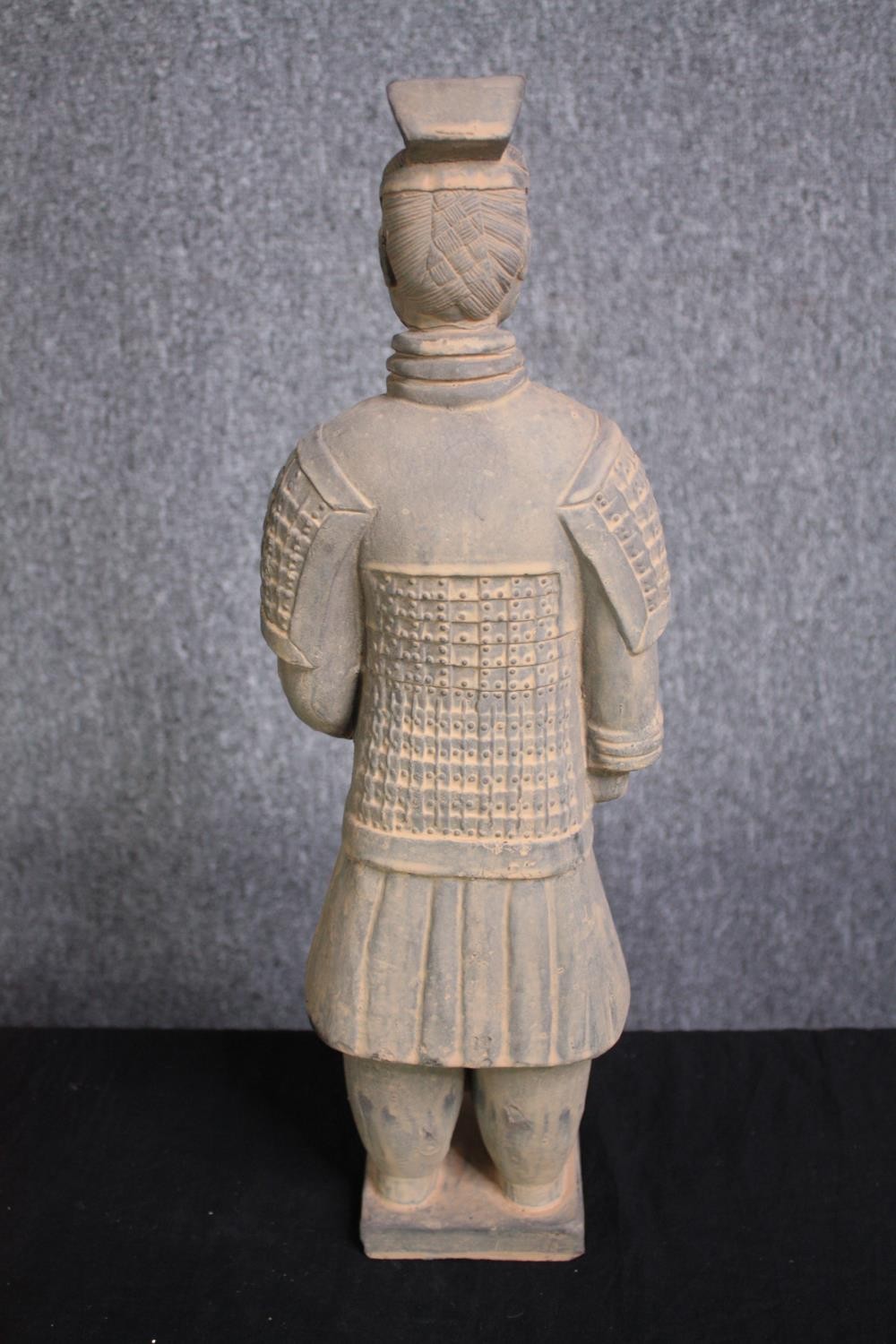 Terracotta army. Two figures. H.48cm. (each) - Image 5 of 5