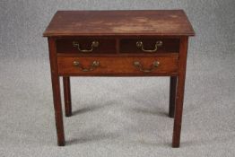 Side table, 19th century mahogany. H.70 W.76 D.42cm.