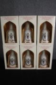 Bell's Whisky. A case of six unopened presentation decanter bottles. Special edition, issued 1986 to