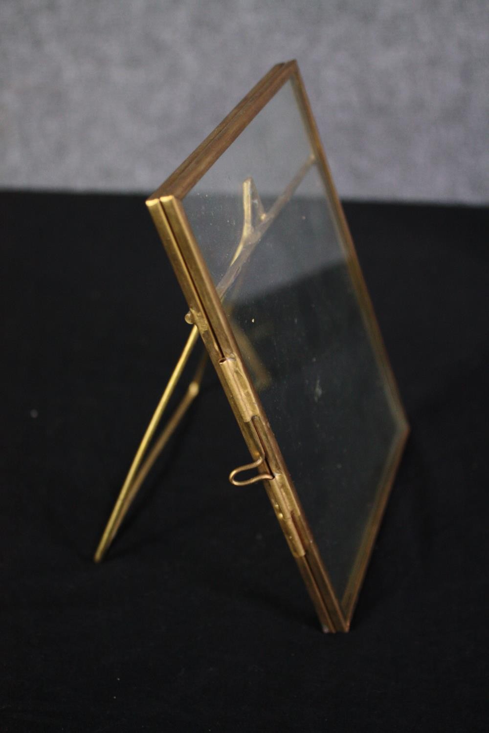 Six gold metal easel picture frames. H16 W.11cm. (each) - Image 3 of 5