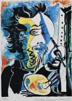 After Pablo Picasso. Giclée print by the Picasso estate in a numbered edition of 500 copies, this