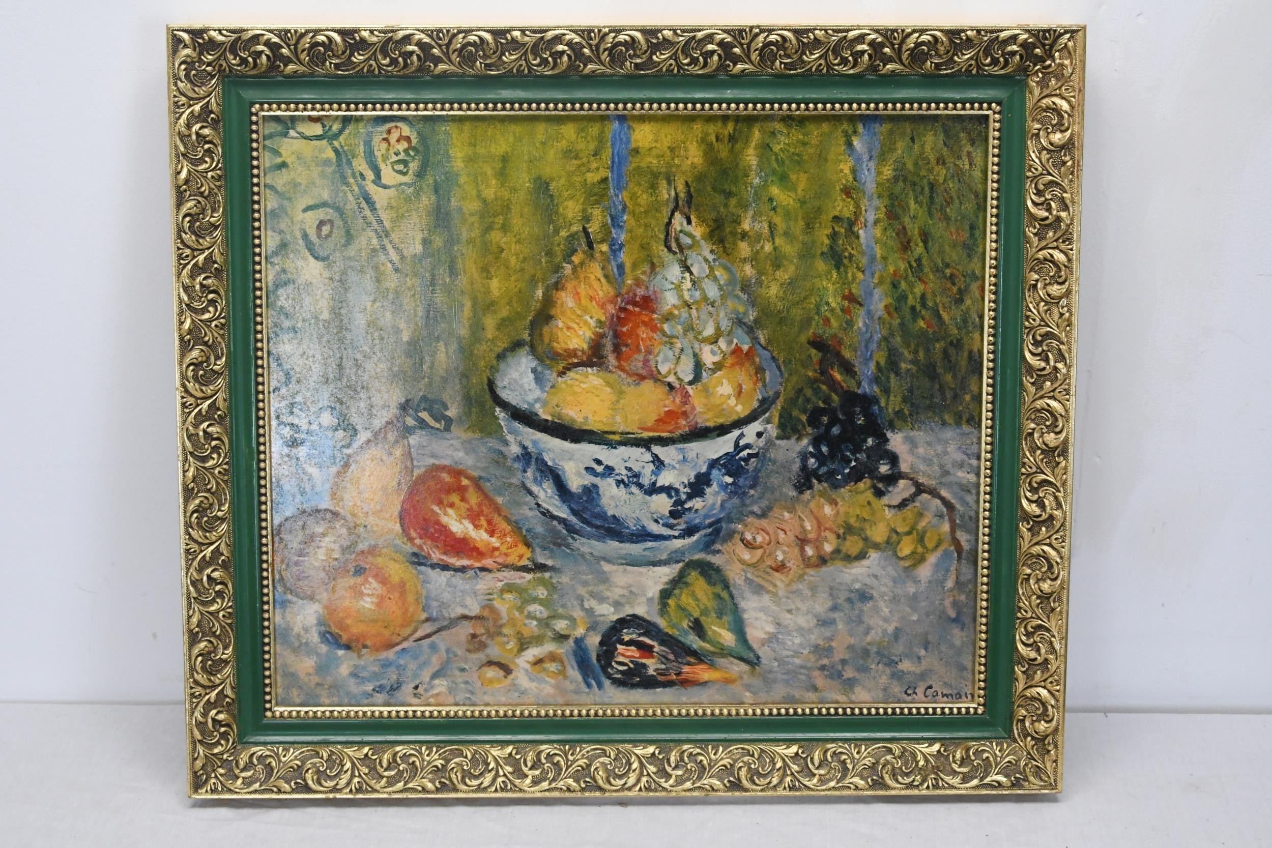 After Pierre Bonnard and Charles Camoin, two framed textured prints of still life oil paintings. - Image 7 of 8
