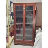 Bookcase, C.1900 mahogany. H.167 W.84 D.20cm.