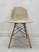 An Eames style Eiffel chair. H.75 W.45 D.58cm.