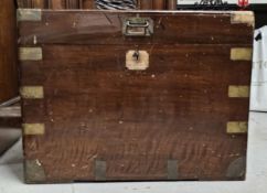 A 19th mahogany chest. H.46 W.61 D.45cm. (Locked and without key).