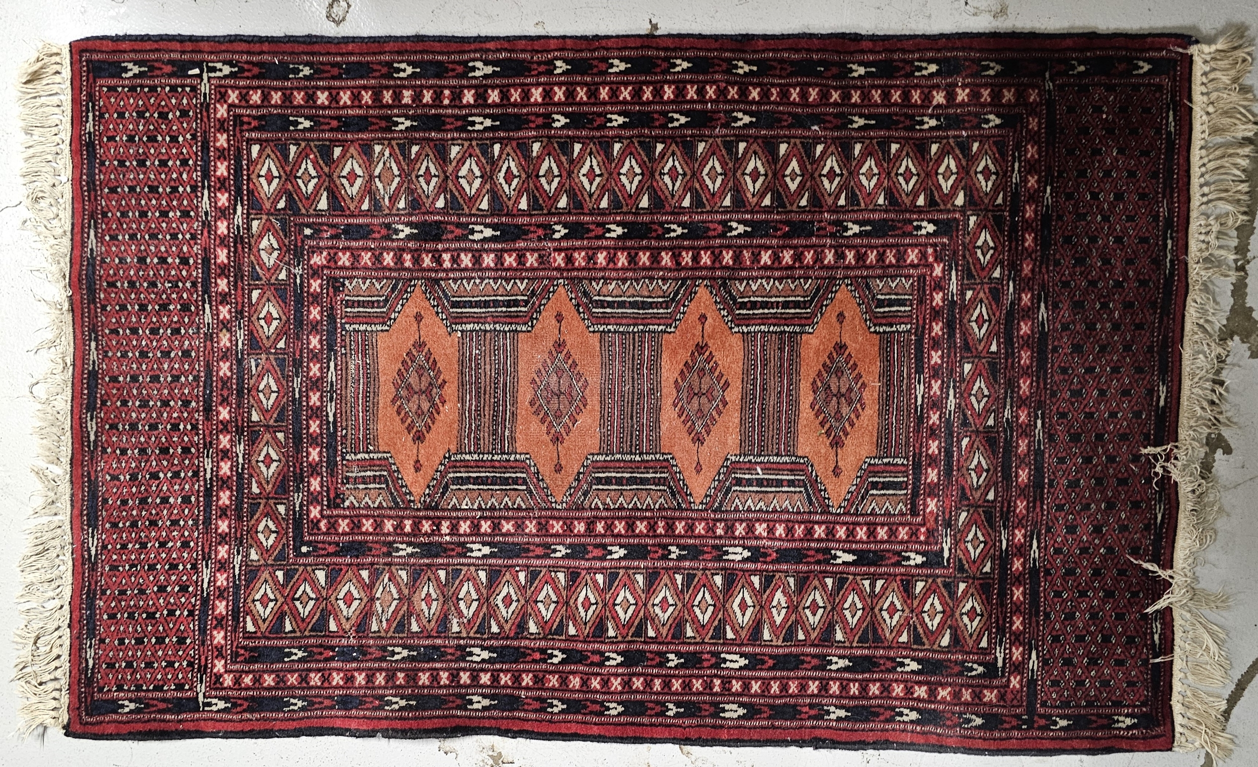 A small Eastern rug. H.127 W.81cm.