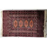 A small Eastern rug. H.127 W.81cm.