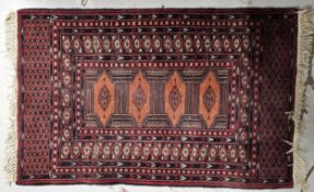 A small Eastern rug. H.127 W.81cm.