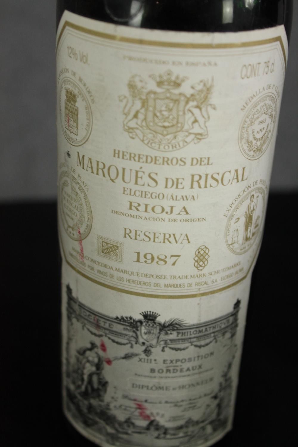 Twelve bottles of Rioja wine mostly dating from the 80s. Including Marques de Caceres and other - Image 2 of 9