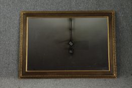 A contemporary gilt framed wall mirror. H.78 W.108cm.