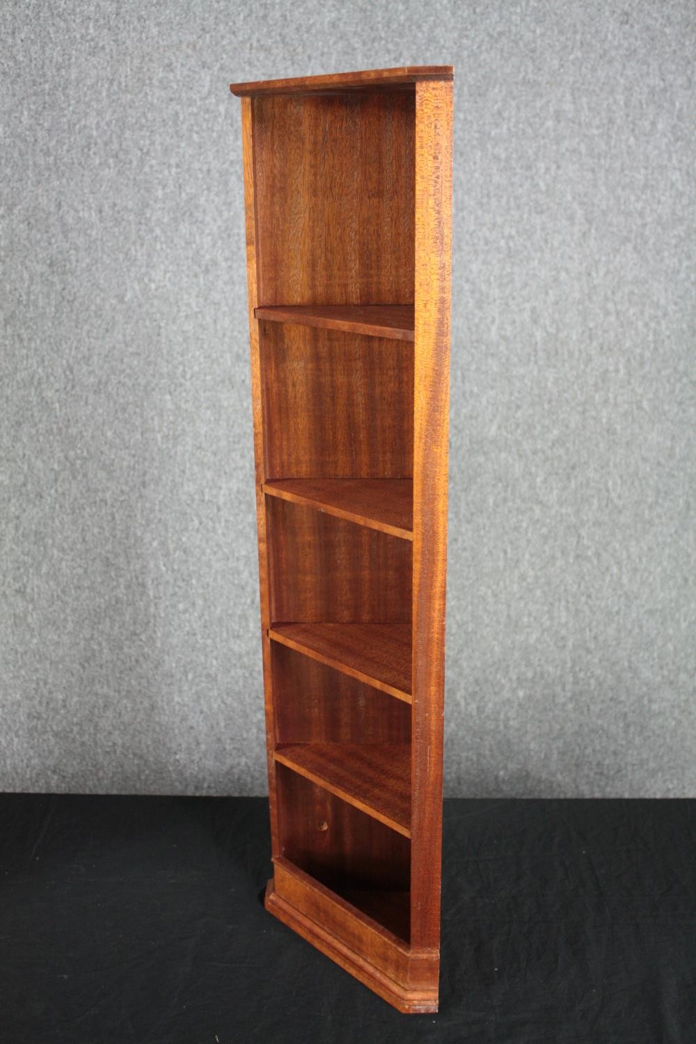 A contemporary pine wall cabinet along with a similar CD rack and corner cupboard. H.69 W.74 D.18cm. - Image 8 of 13