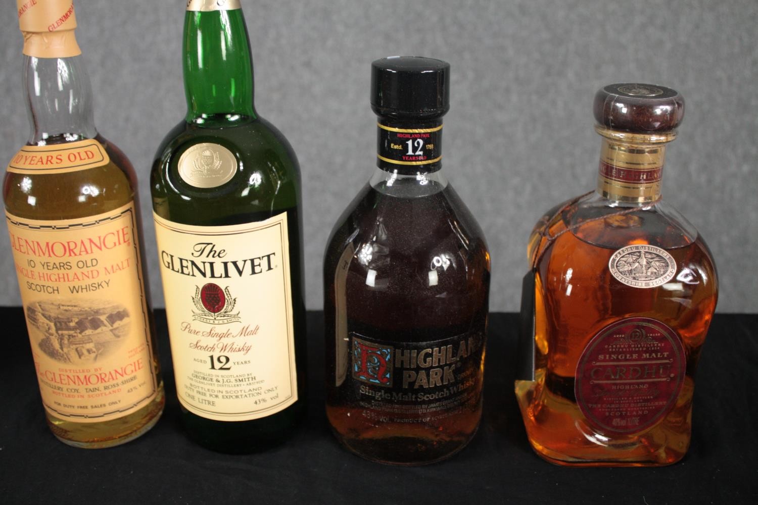 A selection of six unopened bottles of whiskey including, Glenmorangie, Glenlivit, Highland Park and - Image 2 of 3