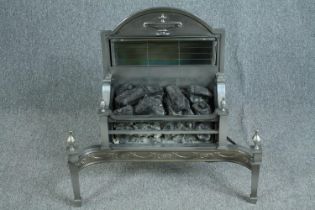 A modern electric fire made by Berry's. H.76 W.76 D.50 cm.