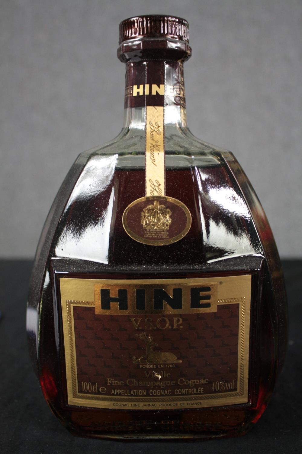 Seven bottles of V.S.O.P Hine cognac. Boxed and unopened one litre bottles. - Image 2 of 2