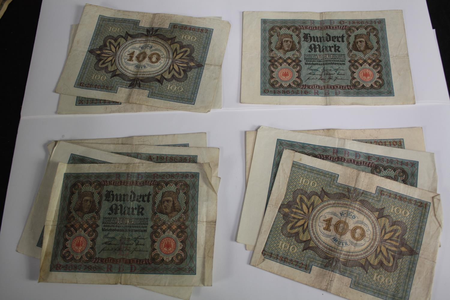 Roughly 257 Weimar Republic treasury notes issued 1923. The hyperinflation notes. Includes a - Image 3 of 6