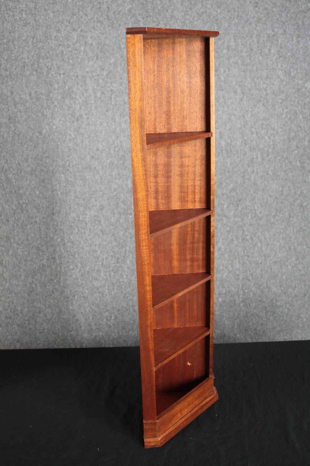 A contemporary pine wall cabinet along with a similar CD rack and corner cupboard. H.69 W.74 D.18cm. - Image 9 of 13