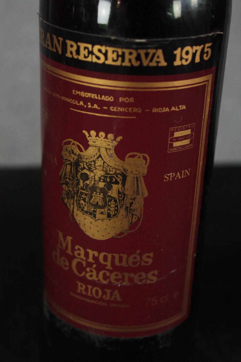 Twelve bottles of Rioja wine mostly dating from the 80s. Including Marques de Caceres and other - Image 8 of 9