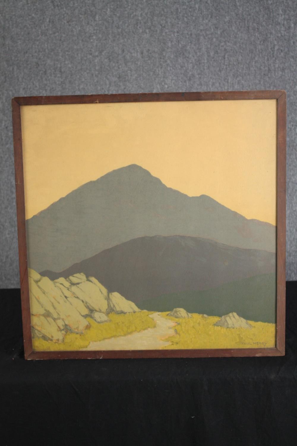 Paul Henry (1876–1958). Lithograph. Signed in plate lower right. Framed. H.59 W.59cm. - Image 2 of 4