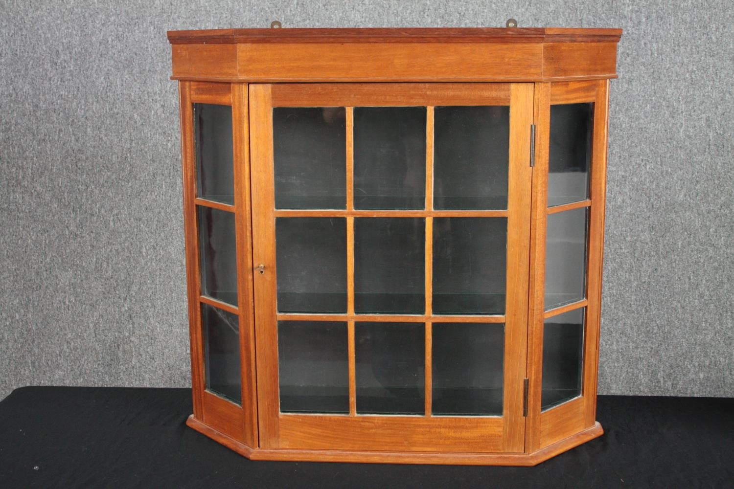 A contemporary pine wall cabinet along with a similar CD rack and corner cupboard. H.69 W.74 D.18cm. - Image 3 of 13