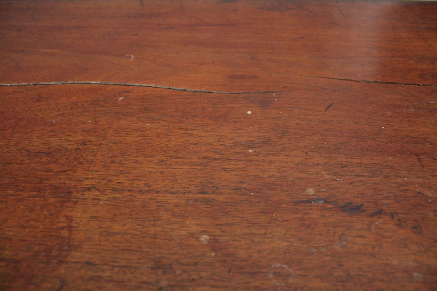 Chest of drawers, 19th century mahogany bowfronted with satinwood and ebony inlay. H.124 W.118 D. - Image 6 of 7