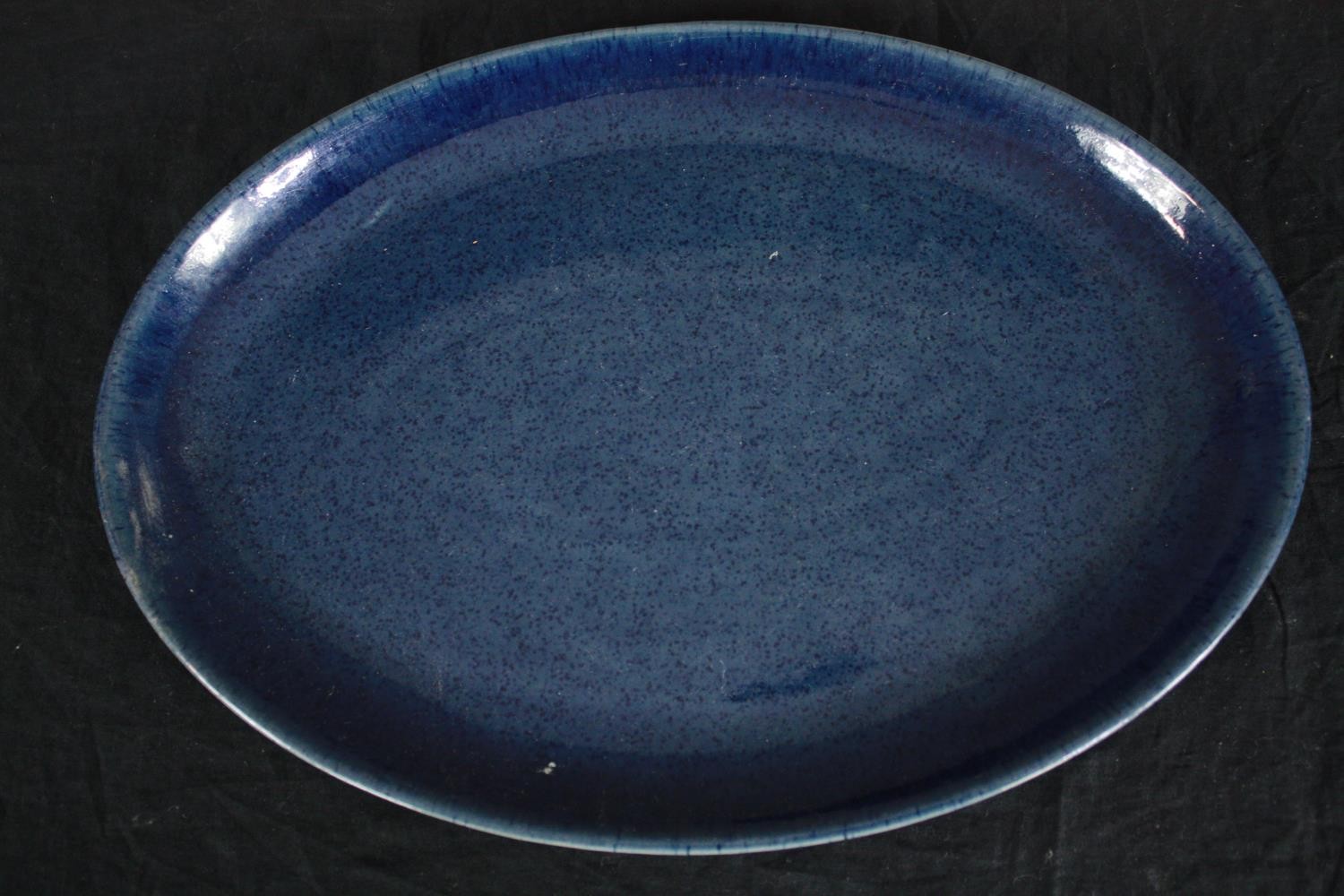A collection of five bowls and three plates in various glazes, some signed on the base. H.32 W.23cm. - Image 8 of 9