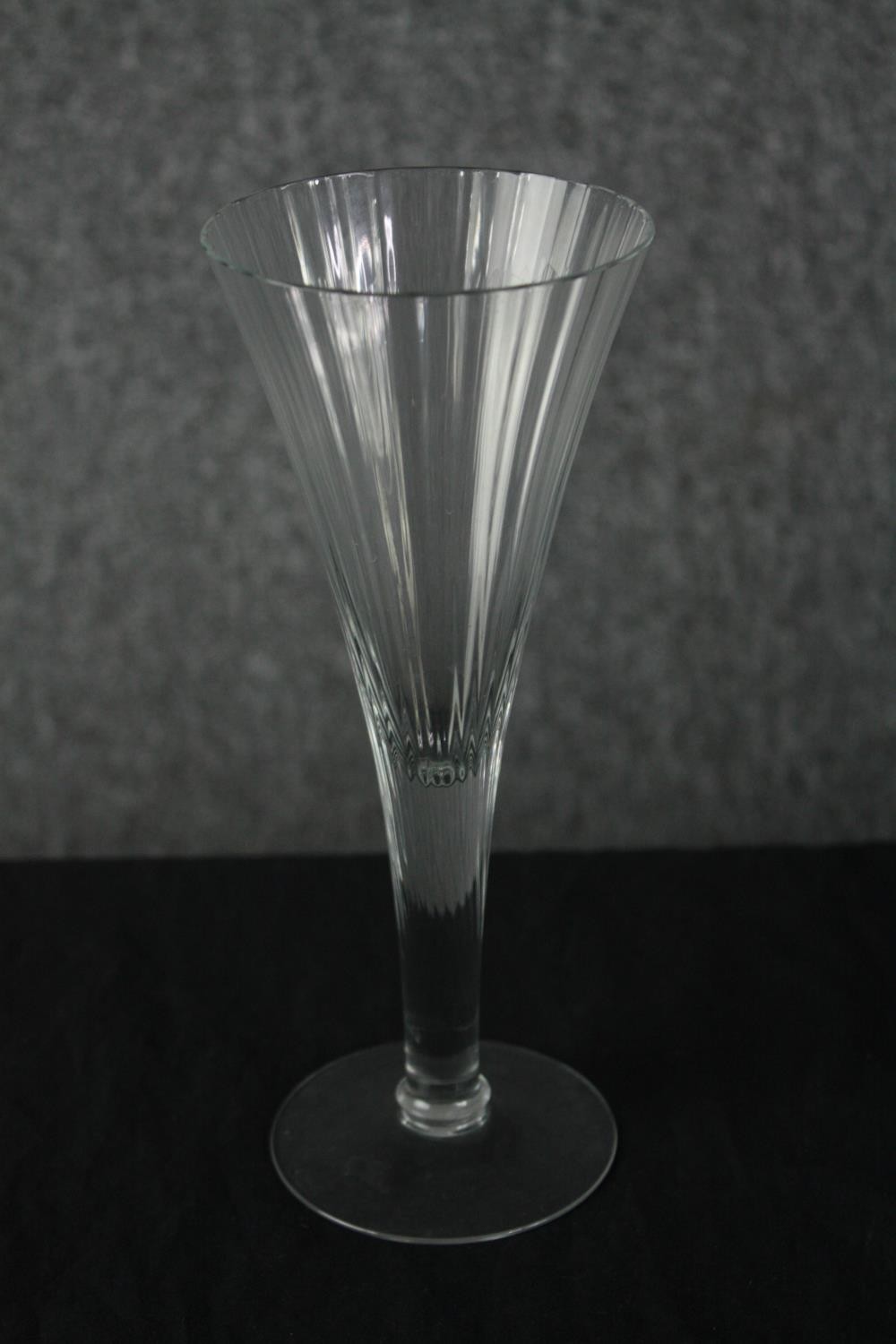 A set of fifteen conical glasses in three sizes. H.22cm. (largest) - Image 2 of 4