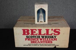 Bell's Whisky. An open box of nine unopened presentation decanter bottles. Special edition, issued