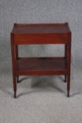 Drink's trolley, early 20th century mahogany. H.72 W.61 D.42cm.