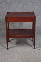 Drink's trolley, early 20th century mahogany. H.72 W.61 D.42cm.