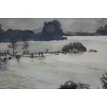 Sir Anthony Baruh Lousada (British. 1907 1994). Watercolour titled 'Chiswick Reach' and dated on the