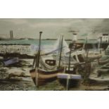 Ronald Glendening. Print. Limited edition of 100 signed and numbered copies. Titled 'Normandy'.