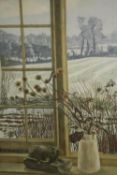 John Nash. Lithograph. Window in Bucks. Framed and glazed. H.68 W.56cm.