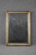 Wall mirror, painted frame with bevelled plate. H.92 W.64cm.