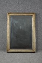 Wall mirror, painted frame with bevelled plate. H.92 W.64cm.
