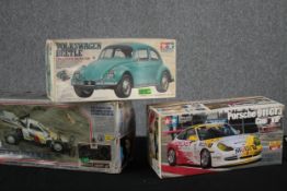 Tamiga. Three model car kits. The Panda-Monium, Porsche 911 GTB and Volkswagen Beetle. The Beetle is