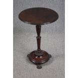 Lamp table, mid 19th century mahogany. H.58 Dia.42cm.
