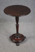 Lamp table, mid 19th century mahogany. H.58 Dia.42cm.