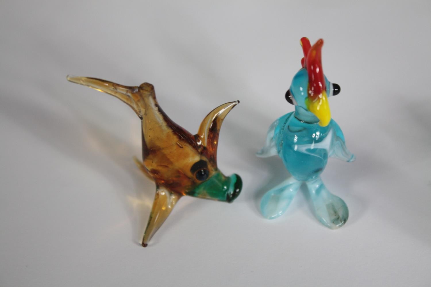 A selection of five glass animals. H.10cm. (tin) - Image 3 of 6