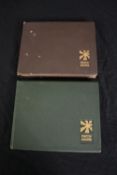 Two Ghanaian photograph albums of tribal communities, tribal art, animals and flora. Dated