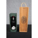 Vintage port. Taylor's Late Bottled Port, 1982 in a presentation box and a boxed bottle of Dow's