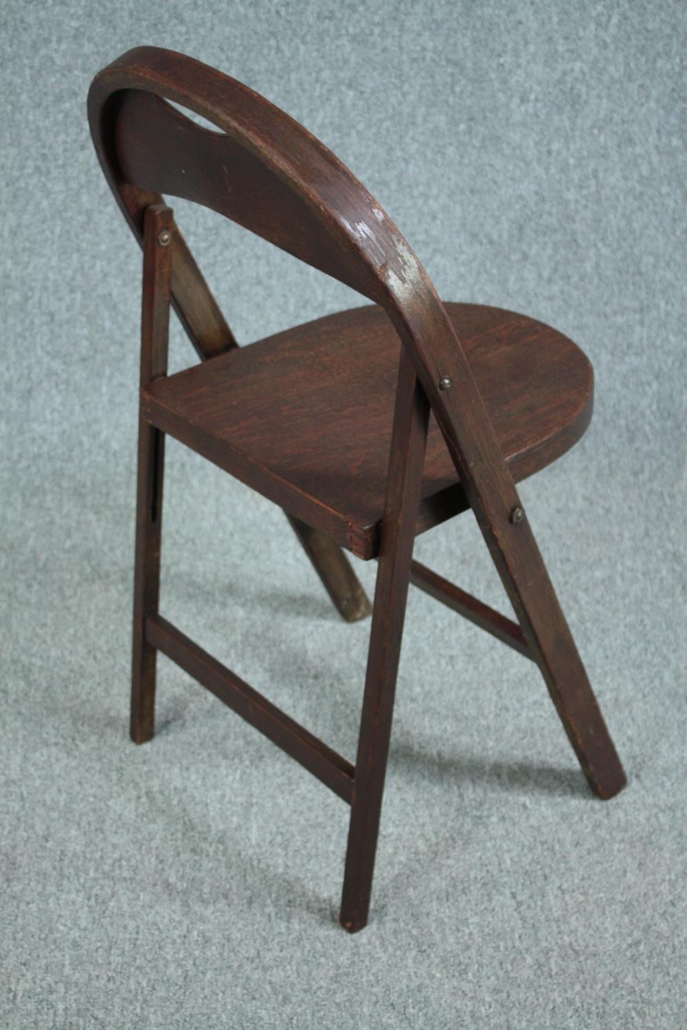 A set of six folding chairs from the Festival of Britain (1951), each stamped to the underside. - Image 5 of 6