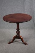 A Georgian tilt top table, in need of restoration. H.73 Dia.76cm.